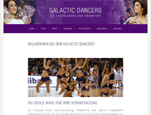 Tablet Screenshot of galactic-dancers.com